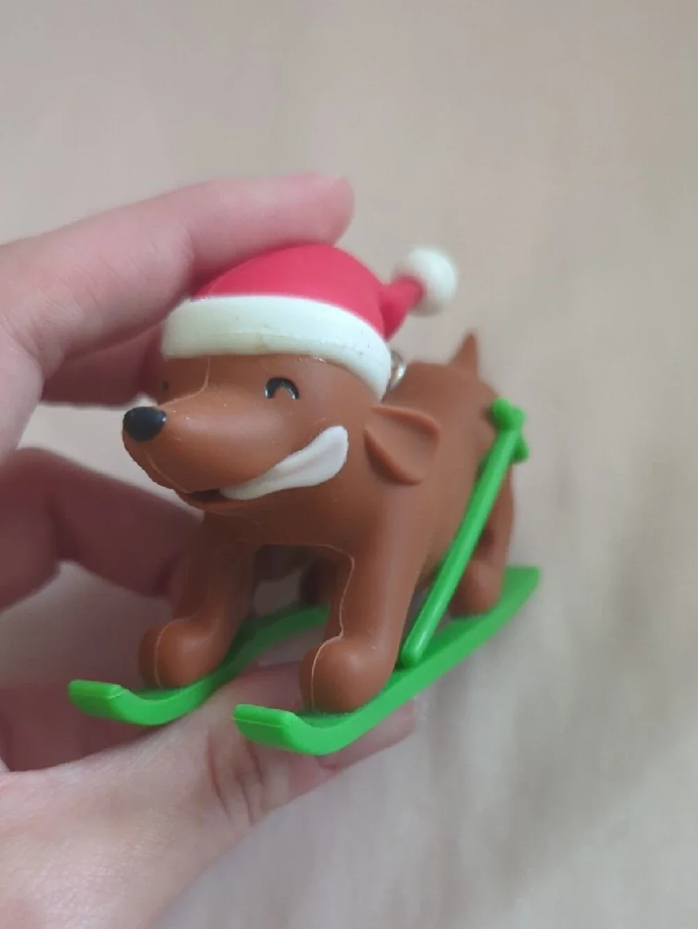 Brown Dachshund Skiing Dog Keychain Hand Sanitizer Bath And Body Works